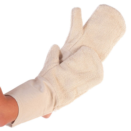 Ofen-Backhandschuh, Hitzeschutz-Handschuh mit langer Stulpe