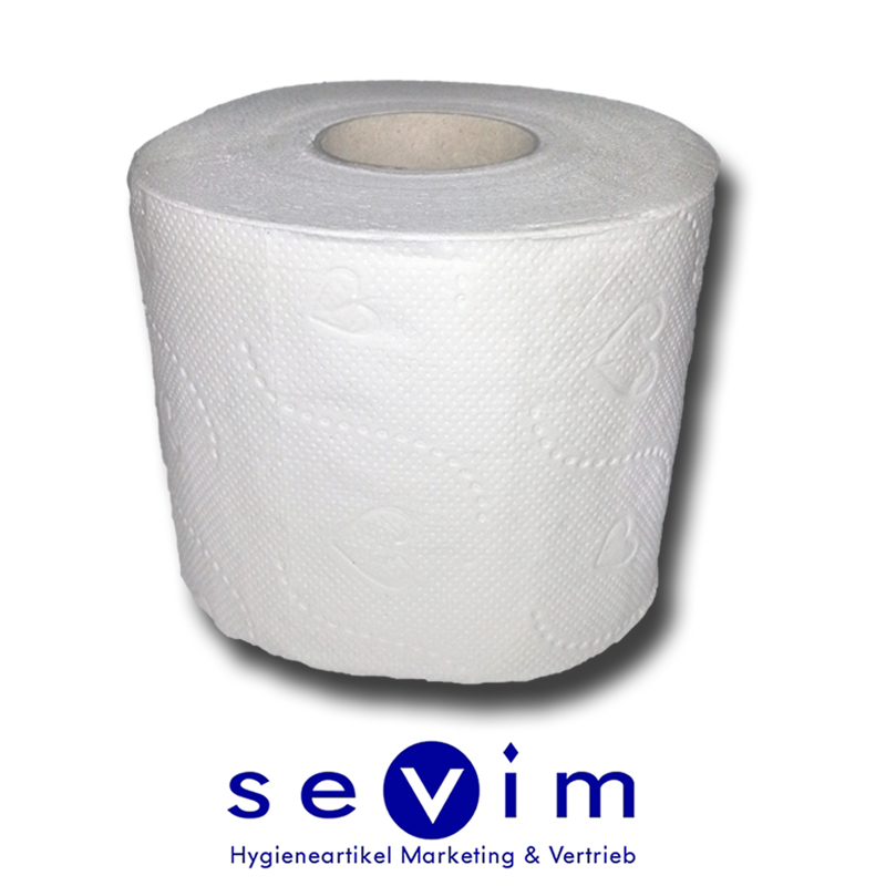64 Rollen à 250 Blatt weiß Kleinrollen 5141-200 Toilettenpapier Tissue 2-lagig 